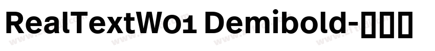 RealTextW01 Demibold字体转换